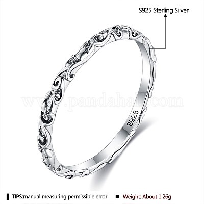 925 anelli in argento sterling&nbsp;RJEW-BB48501-9-1