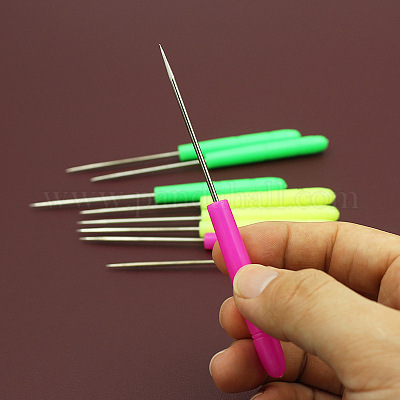 Punteruoli Per Cucito Pelle - Set 4 Pezzi Con Manico In Plastica Per Perline E Riparazioni - Foto 5