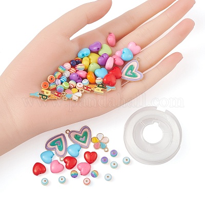 Wholesale DIY Cute Colorful Beads Bracelet Making Kits 