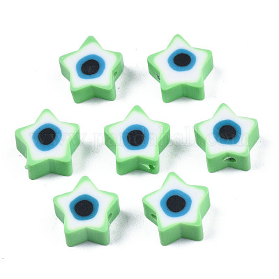 Perles en pâte polymère manuel&nbsp;CLAY-T019-09B-1