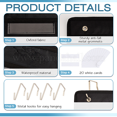Bolsa de almacenamiento de carpetas de oficina de poliéster&nbsp;OFST-WH0004-042-1
