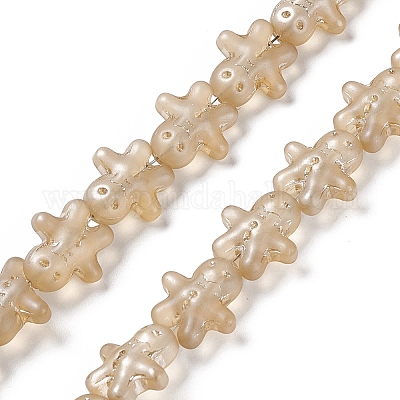 Czech Glass Bugle Beads Size 2 Luster Brown