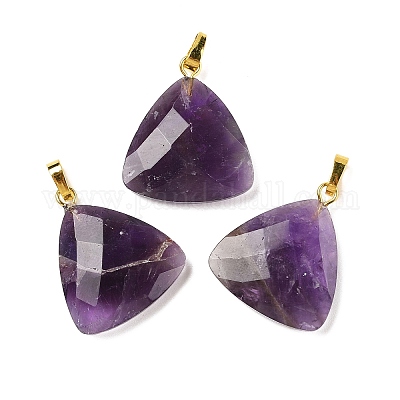 Natürlichen Amethyst Edelsteinanhänger&nbsp;G-L614-D04-G01-1