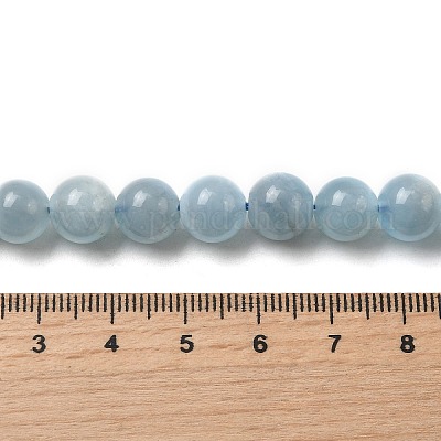 Natürliche Aquamarin Perlen Stränge&nbsp;G-D327-C03-8MM-01A-1