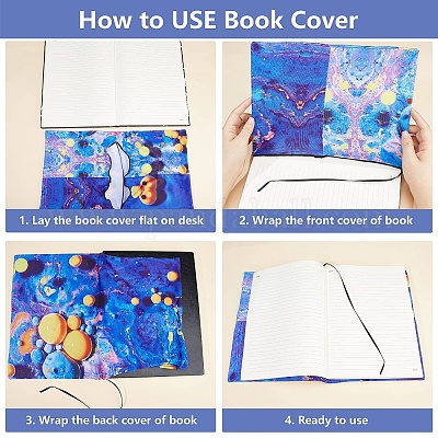 Couvertures de livres en polyester&nbsp;OFST-WH0009-006-1
