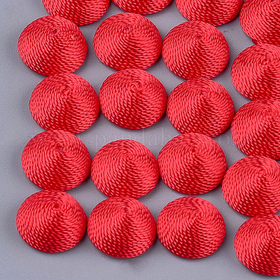 Polyesterfaden Stoff Cabochons&nbsp;LS-X-WOVE-T008-02B-01-1