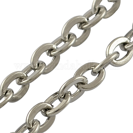 304 Stainless Steel Cable Chains X-CHS-R002-0.6mm-1
