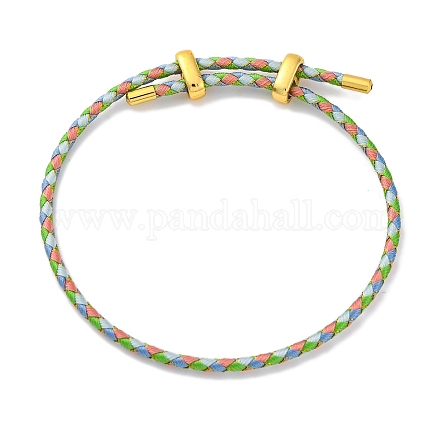 Bracciali intrecciati con cordino in poliestere regolabile&nbsp;BJEW-Z085-01G-17-1