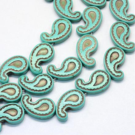 Chapelets de perles en turquoise synthétique TURQ-S282-38A-1