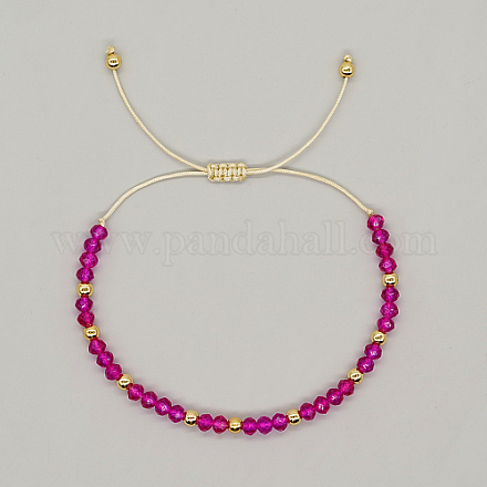 Bracelets de perles en verre réglables en verre XA7539-6-1