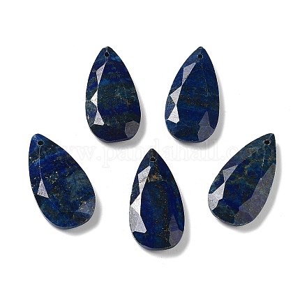 Natural Lapis Lazuli Faceted Pendants G-D082-01D-1