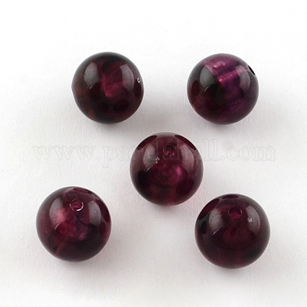 Round Imitation Gemstone Acrylic Beads OACR-R029-20mm-03-1
