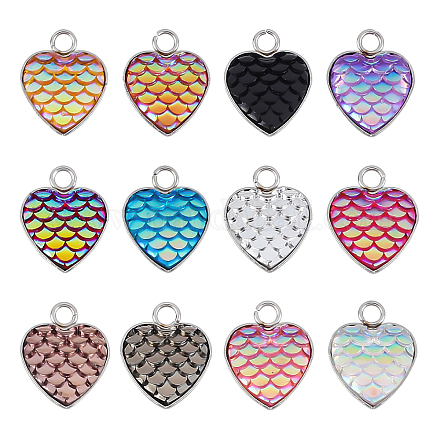 Opaque 304 Stainless Steel Pendants STAS-FH0001-23P-1