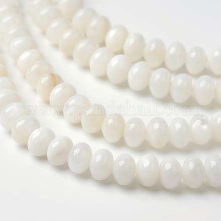 Ronds de perles rondelles de coquillages d'eau douce naturels teints BSHE-O016-19D-1