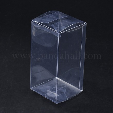 Прямоугольная прозрачная пластиковая коробка из пвх подарочная упаковка CON-F013-01G-1