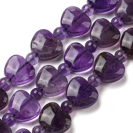 Natural Amethyst Beads Strands G-C062-A08-01-1