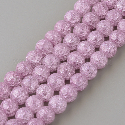 Crackle sintetico perle di quarzo fili X-GLAA-S134-8mm-14-1