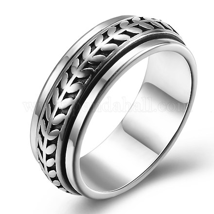 Nueva moda tailandesa anillos de plata 925 esterlina RJEW-BB33691-9-1