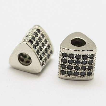 Perles de zircone cubique micro pave en Laiton ZIRC-F036-08P-NR-1