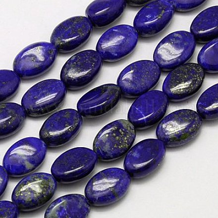 Natural Lapis Lazuli Beads Strands G-G424-8x12mm-A-1