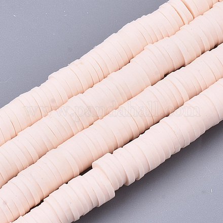 Handmade Polymer Clay Beads Strands X-CLAY-R089-6mm-072-1