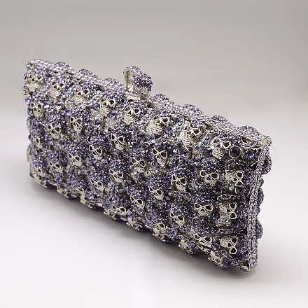 Elegante clutch rettangolo delle donne del sacchetto di sera della borsa AJEW-L016-17D-1
