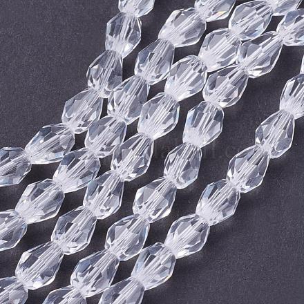 Chapelets de perles en verre X-GLAA-R024-6x4mm-12-1