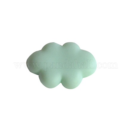 樹脂カボション  雲  ミディアムアクアマリン  25x17x5.5mm X-CRES-T005-25E-1