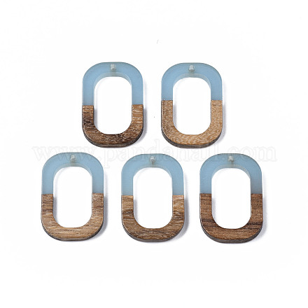Pendenti in resina e legno di noce X-RESI-S358-07D-1