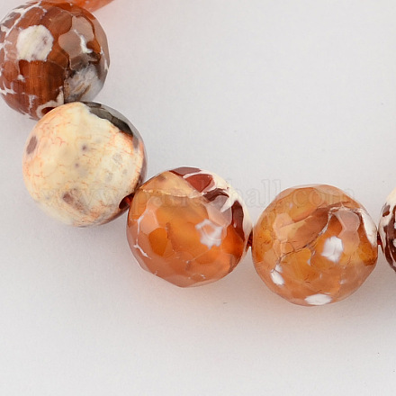 Colored Natural Fire Crackle Agate Beads Strings G-R176-8mm-02-1