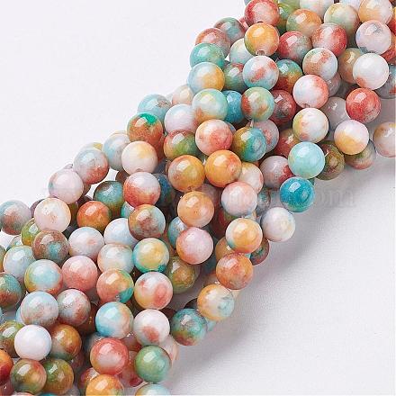 Chapelets de perles de jade  G-D264-6mm-XH14-1