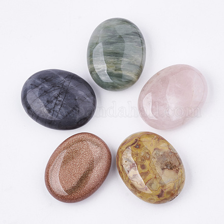 Perline in pietra mista naturale e sintetica G-S336-63-1
