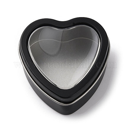 Hojalata hierro en forma de corazón latas de velas CON-NH0001-01D-1