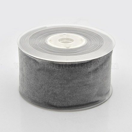Ruban de velours en polyester pour emballage de cadeaux et décoration de festival SRIB-M001-50mm-017-1