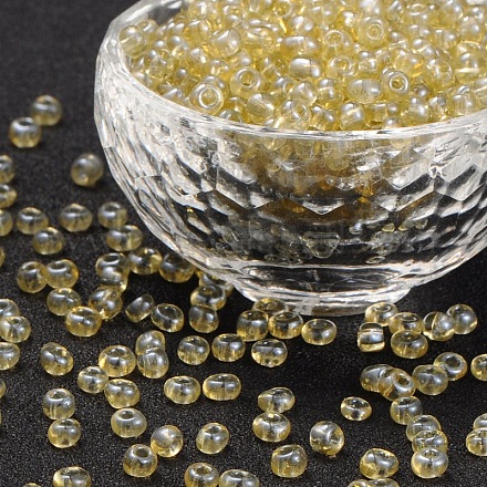Ornaland 6/0 perles de rocaille en verre SEED-OL0003-10-4mm-03-1