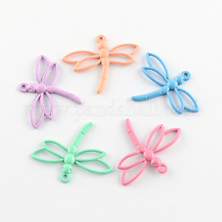 Lovely Cadmium Free & Lead Free Dragonfly Pendants for Earrings Making PALLOY-4658-M1-LF-1
