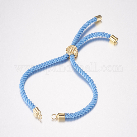 Nylon Twisted Cord Armband machen MAK-F019-02G-1