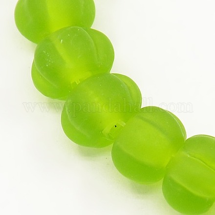 Perles de citrouille au chalumeau givrées faites à la main X-LAMP-L004-A-06-1