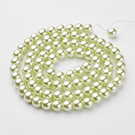 Chapelets de perles en verre nacré HY-10D-B04-1