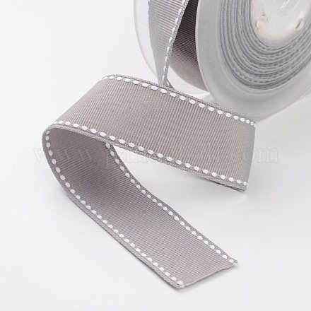Grosgrain Polyester-Bänder für Geschenkpackungen SRIB-I001-038-012W-1