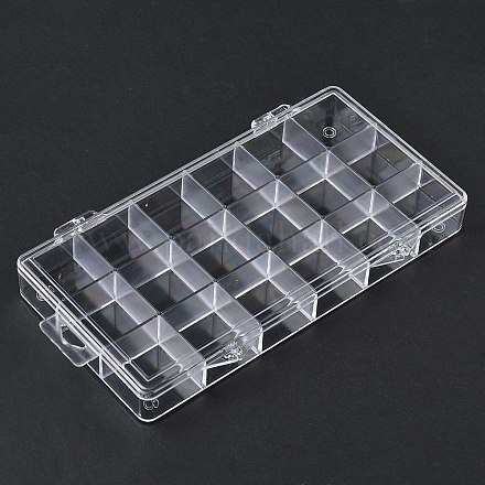 18 caja de almacenamiento de cuentas de plástico con rejilla&nbsp;CON-D015-01-1