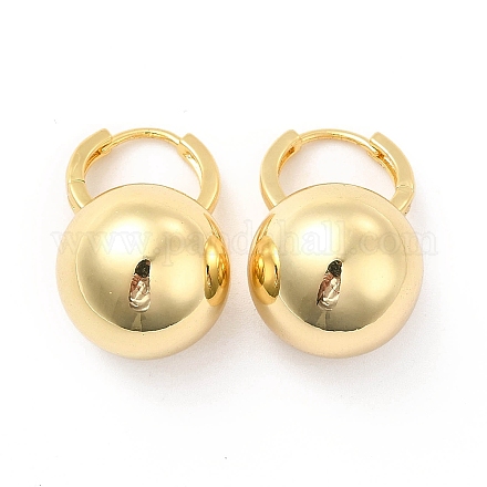 Серьги-кольца из латуни для женщин EJEW-M026-01G-1