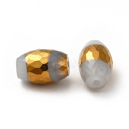 Perle di vetro placcate opache EGLA-H003-02G-05-1