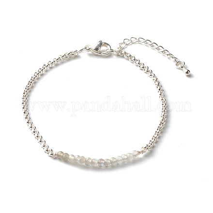 Braguilles en perles de labradorite naturelles BJEW-JB06384-10-1