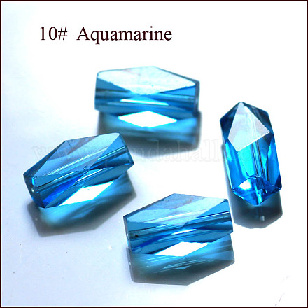 Abalorios de cristal austriaco de imitación SWAR-F055-8x4mm-10-1