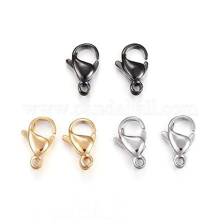 304 Stainless Steel Lobster Claw Clasps STAS-H353-F-02-1