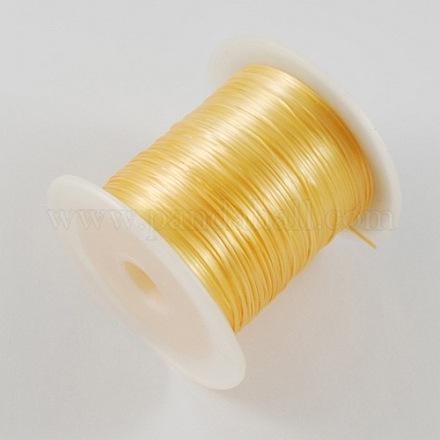 Tramo de oro cadena abalorios de alambre elástico X-EW-S002-18-1