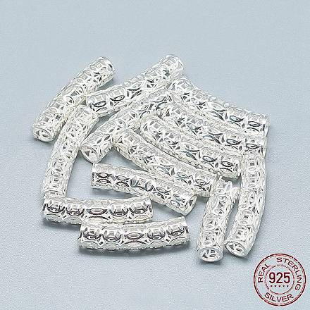 925 Sterling Silver Tube Beads STER-T002-116S-1