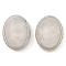 Natural Quartz Crystal Multi-Strand Links, Oval, Cadmium Free & Lead Free, Platinum, 21x16.5x11.5mm, Hole: 3mm