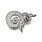 Thai Traditional Nine Number Brass Micro Pave Clear Cubic Zirconia Brooches, Long-Lasting Plated, Cadmium Free & Lead Free, Gunmetal, 38x52mm
